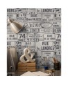 Papel de parede STREET SIGNS NEUTRAL WP20035 - MIND THE GAP