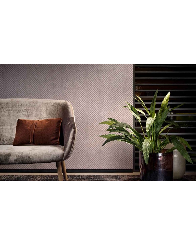 Papel de parede 12061 DAMIER - FLAMANT