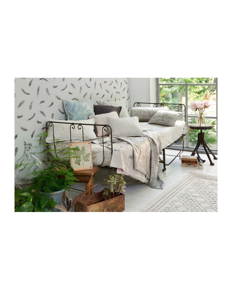 Tela F1081-02 PIETRA CHARCOAL GOLD CLARKE & CLARKE
