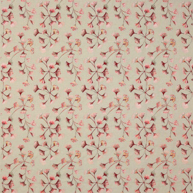 Dekostoff J913F-01 GINKGO Red JANE CHURCHILL