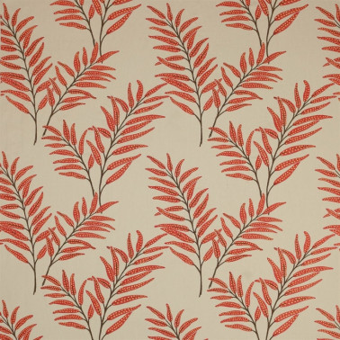 Tela J915F-02 HAYWOOD LEAF Red JANE CHURCHILL