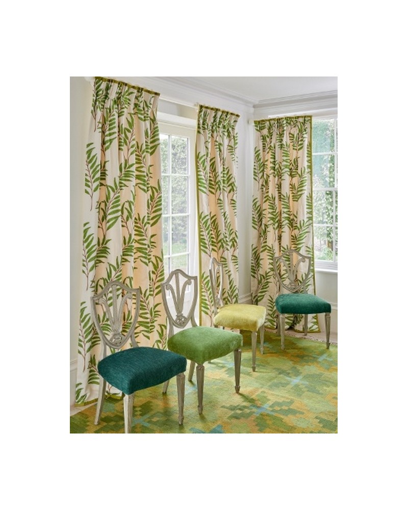 Tessuti J915F-04 HAYWOOD LEAF Green JANE CHURCHILL