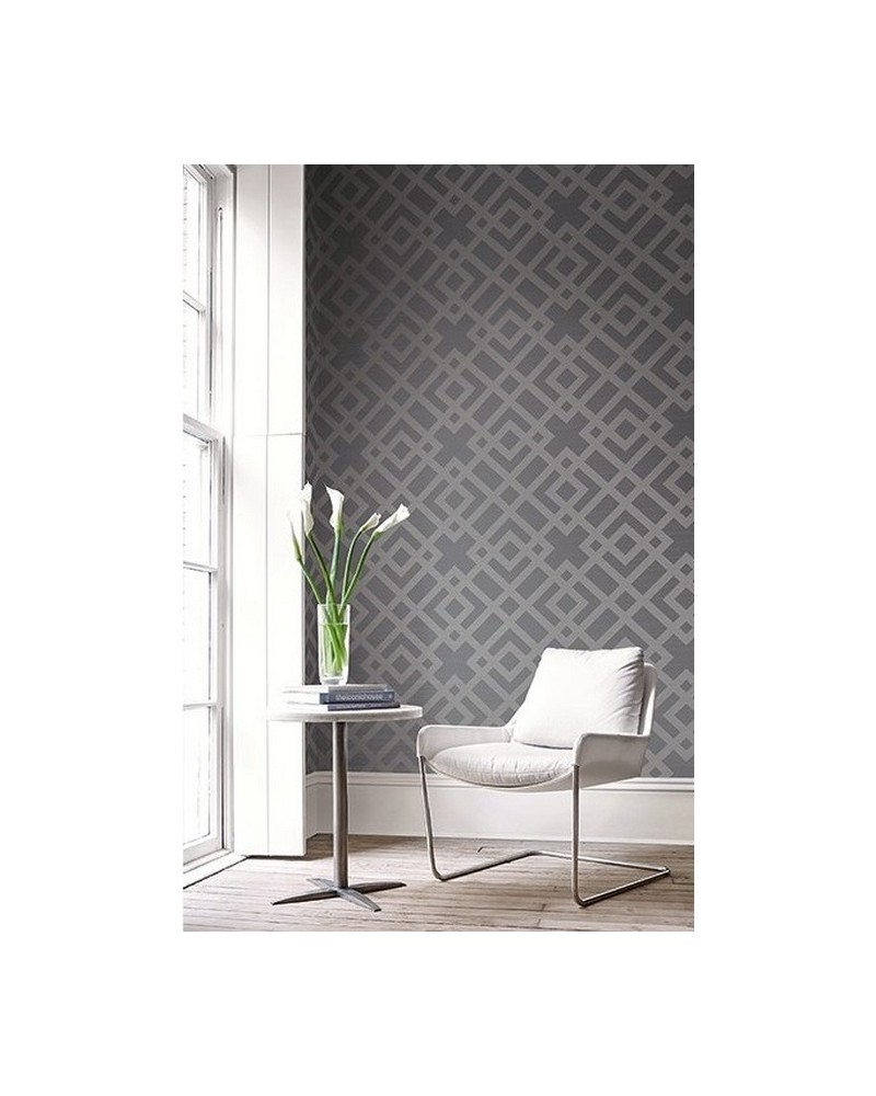 Papel de parede OY31703 GRASSCLOTH LATTICE - WALLQUEST