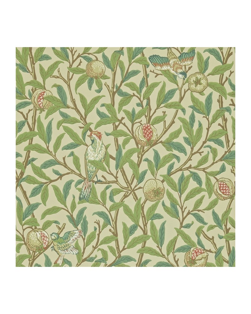 Papier peint DMCR216455 BIRD & POMEGRANATE - MORRIS CO Papier peint DMCR216455 BIRD & POMEGRANATE - MORRIS CO