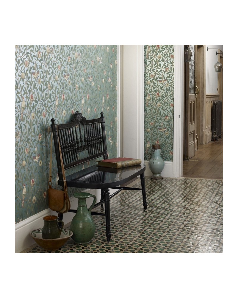 Papier peint DMCR216455 BIRD & POMEGRANATE - MORRIS CO