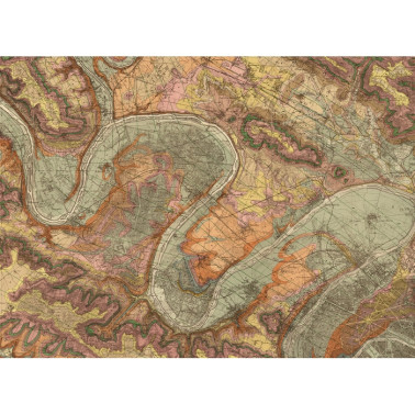 Papier peint NO 5 - Maps R13801 - REBEL WALLS