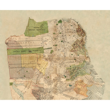Papier peint NO 5 - Maps R13821 - REBEL WALLS