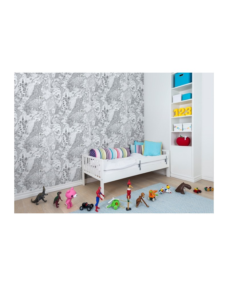 Papier peint NO 5 - Maps R13863 - REBEL WALLS