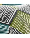 Tissus HGEO120683 RHYTHM Teal Linden Charcoal Harlequin