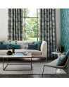 Tissus HGEO120683 RHYTHM Teal Linden Charcoal Harlequin