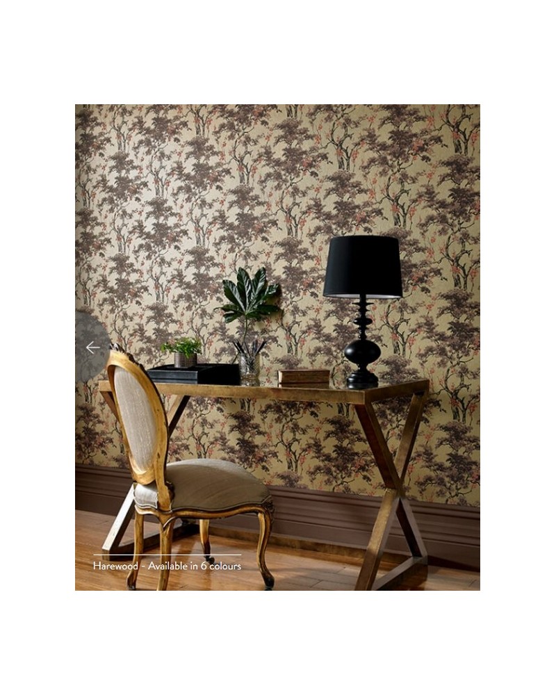 Papel Pintado HAREWOOD 1602-100-06 - 1838 WALLCOVERINGS