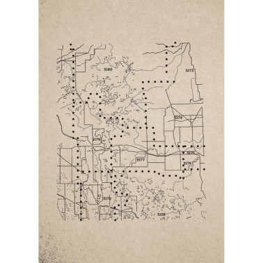 Papel Pintado 6500502 DOTS MAP - COORDONNE