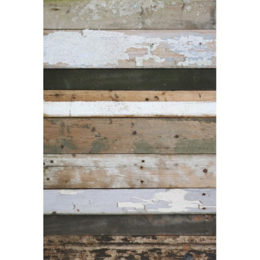 Papier peint Scrapwood Black-White - STUDIO DITTE