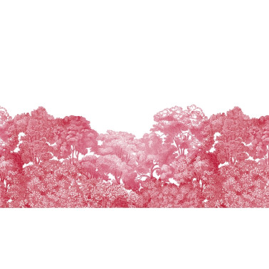 Papier peint R13056-8 BELLEWOOD CRIMSON TOILE - REBEL WALLS