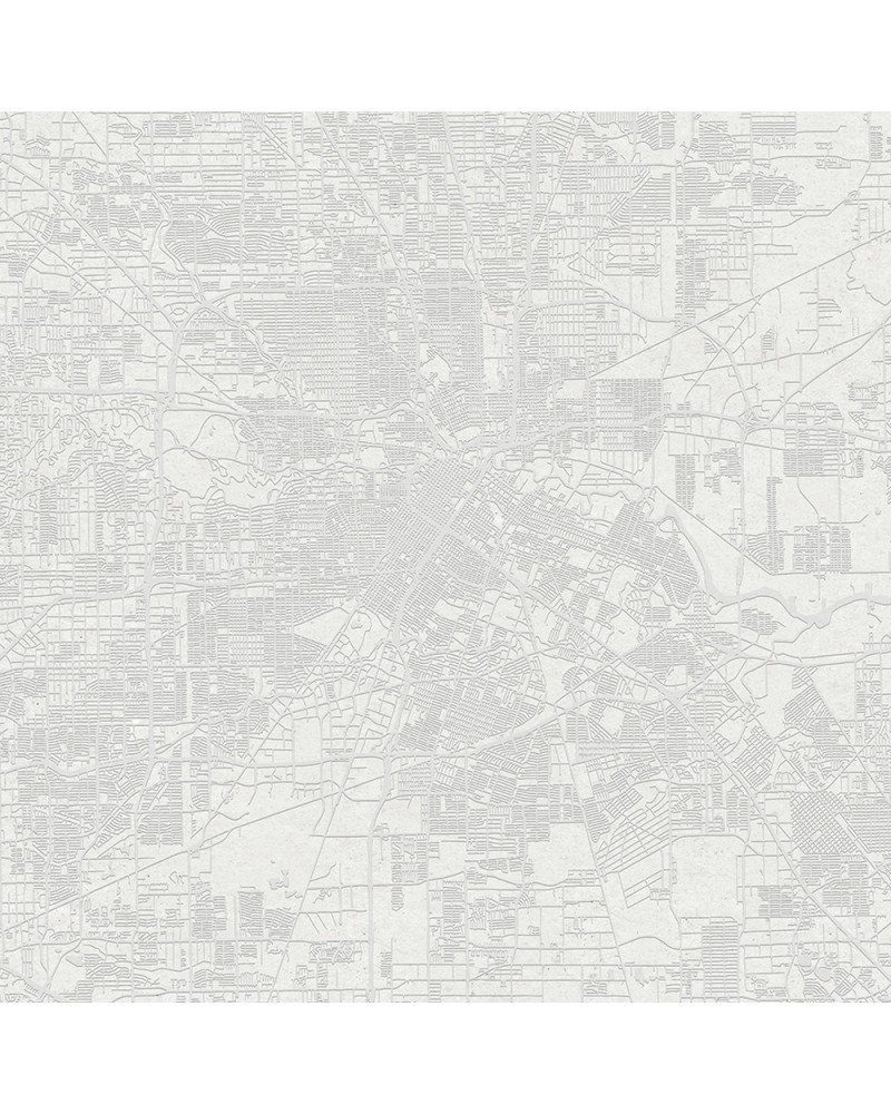 Carta da Parati 6800302 URBAN MAP WHITE - COORDONNE