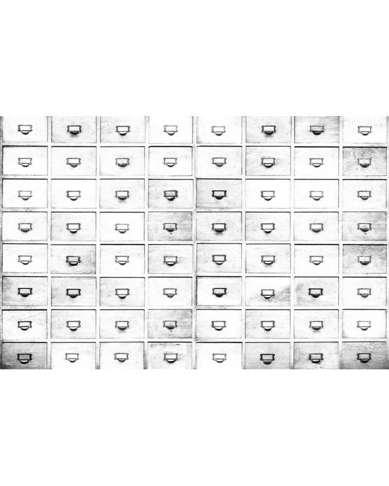 Papel de parede 6800509 DRAWERS WHITE - COORDONNE