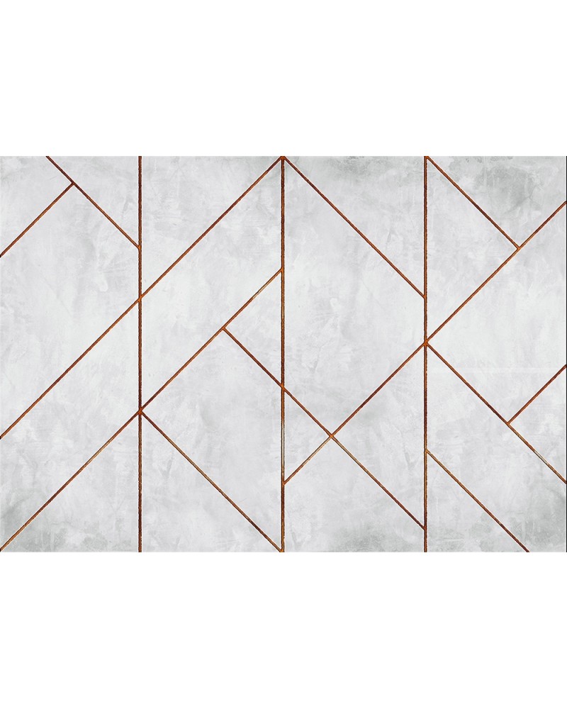 Wallpaper 6800627 GOLDEN LINE WALL COPPER - COORDONNE