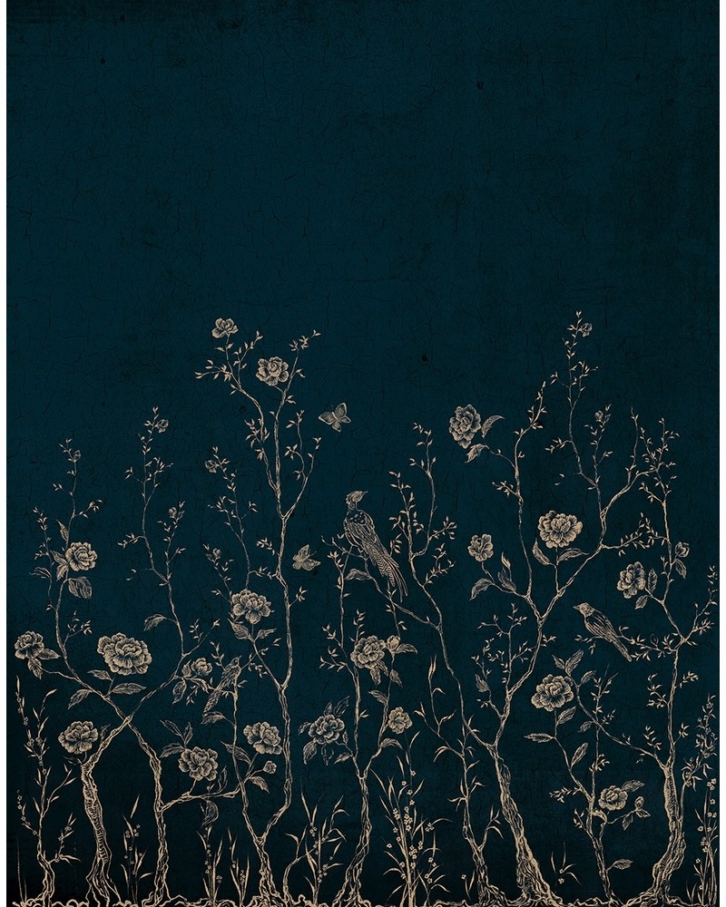 Papier peint 6800732 CHINOISERIE 2.0 BLUE - COORDONNE
