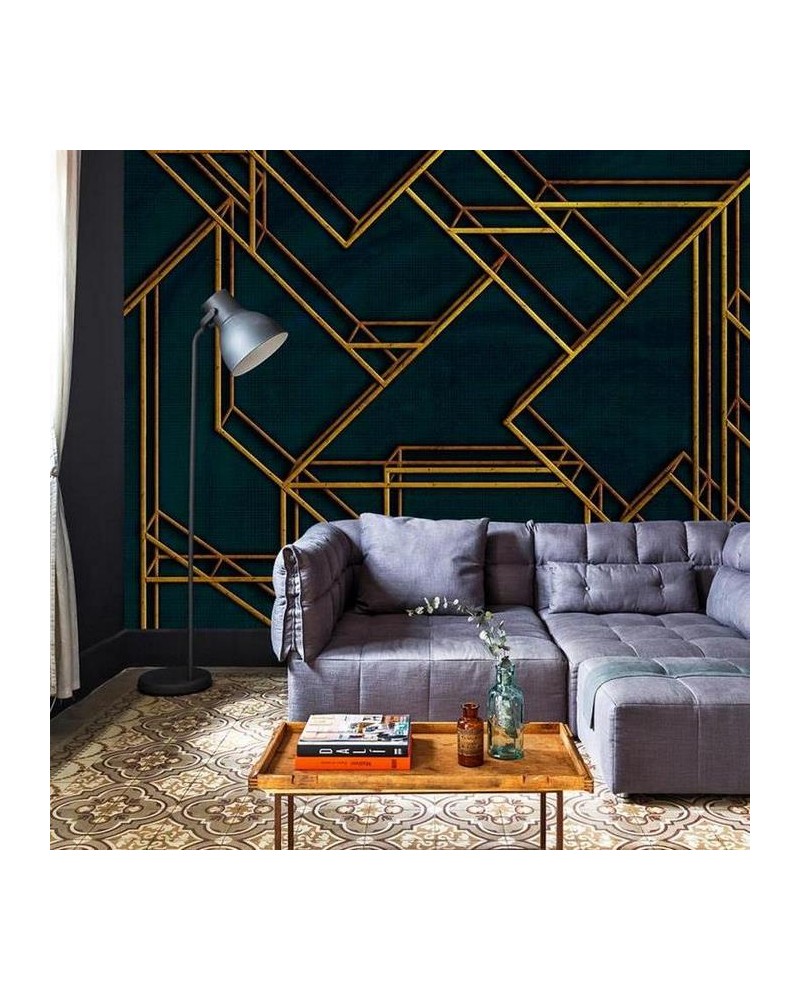 Papel Pintado 6800207 L. GEOMETRIC DARK BLUE - COORDONNE