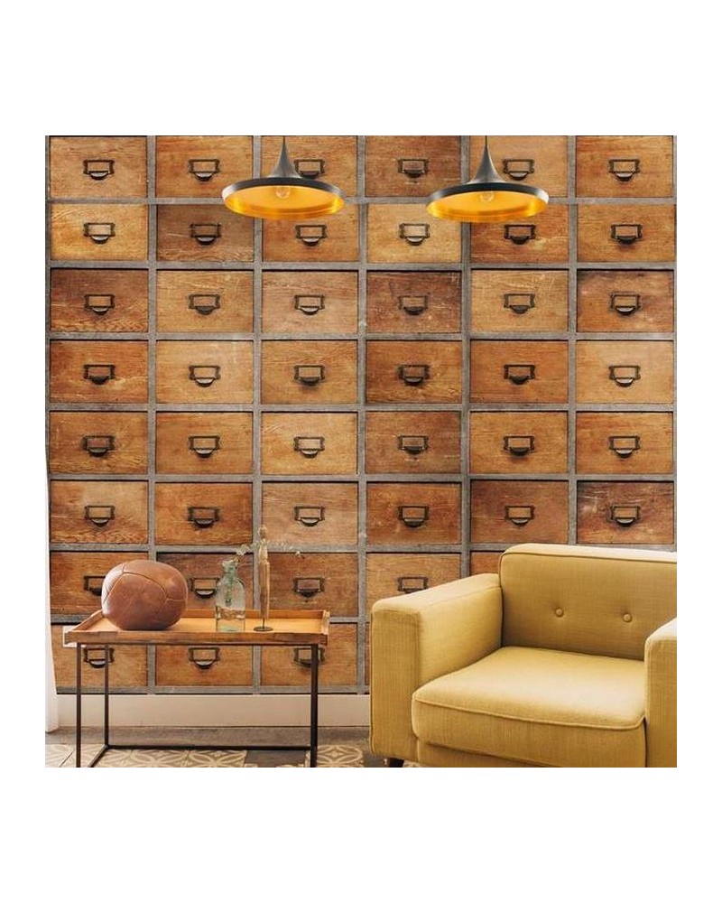 Papel de parede 6800509 DRAWERS WHITE - COORDONNE