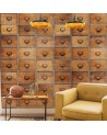 Papel de parede 6800509 DRAWERS WHITE - COORDONNE