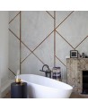 Wallpaper 6800627 GOLDEN LINE WALL COPPER - COORDONNE