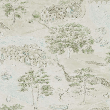 Papel de parede SEA HOUSES DEBB216490 - Sanderson