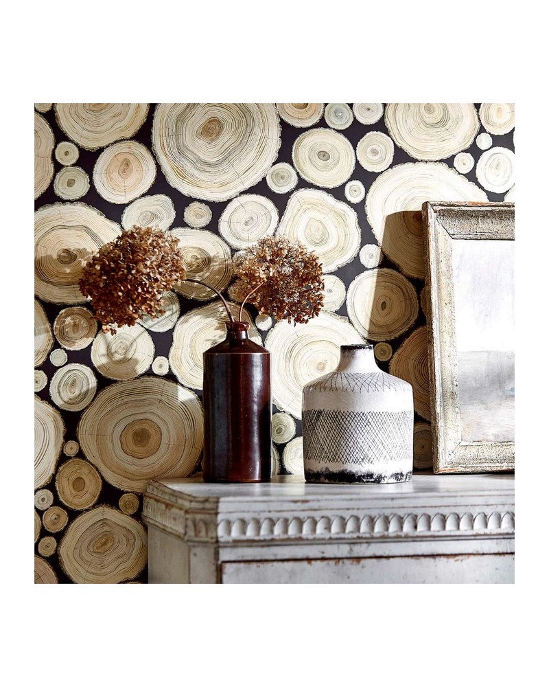 Papel de parede ALNWICK LOGS DEBB216509 - Sanderson