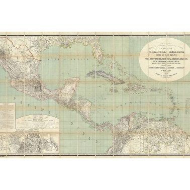Wallpaper R11381 Tropical America - REBEL WALLS