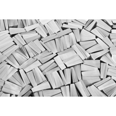Papel de parede R11513 Books, white - REBEL WALLS