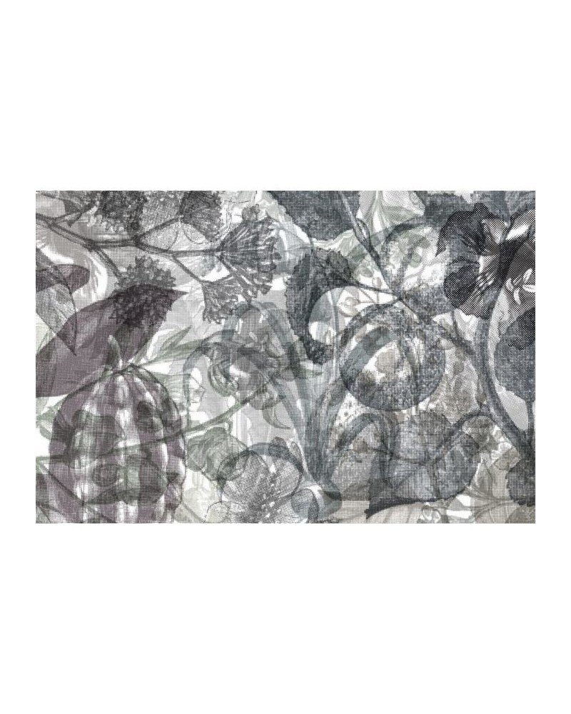 Papier peint R12023 Jelly Belly Plants, black & white - REBEL WALLS Papier peint R12023 Jelly Belly Plants, black & white - REBEL WALLS