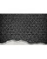 Tapete R12222 Well-Worn Brick Wall, black - REBEL WALLS