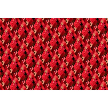 Papier peint R12231 Harlequin, red - REBEL WALLS