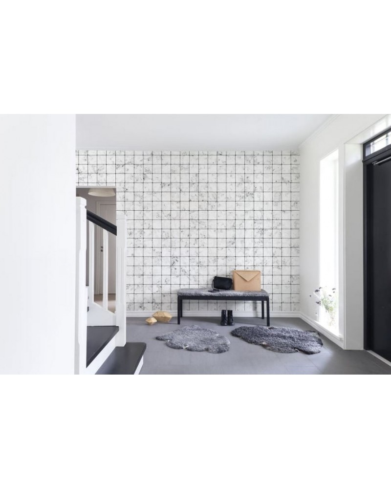 Wallpaper R12001 Marble Tiles - REBEL WALLS