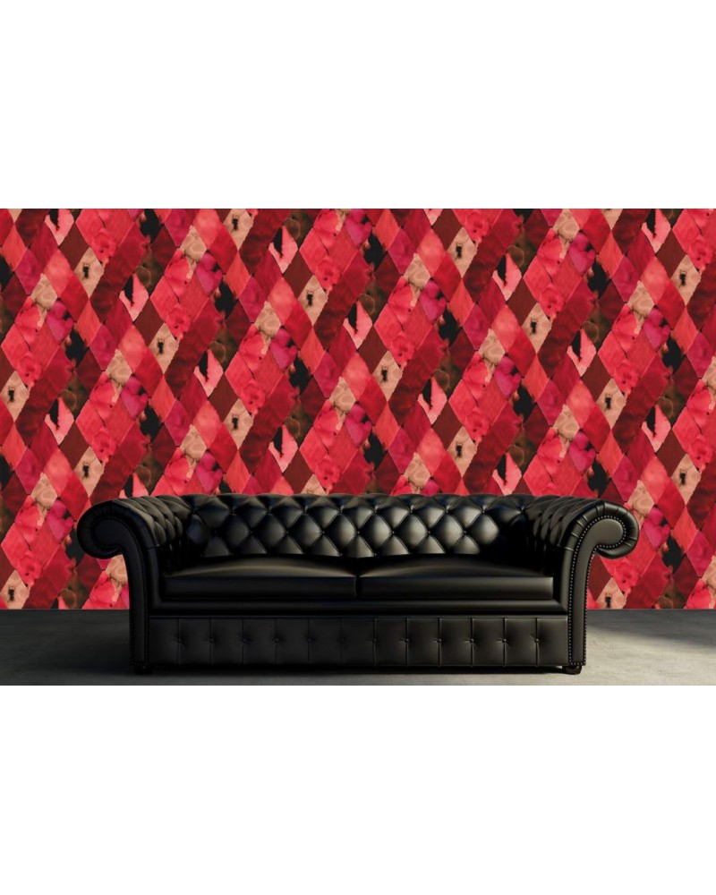 Wallpaper R12231 Harlequin, red - REBEL WALLS
