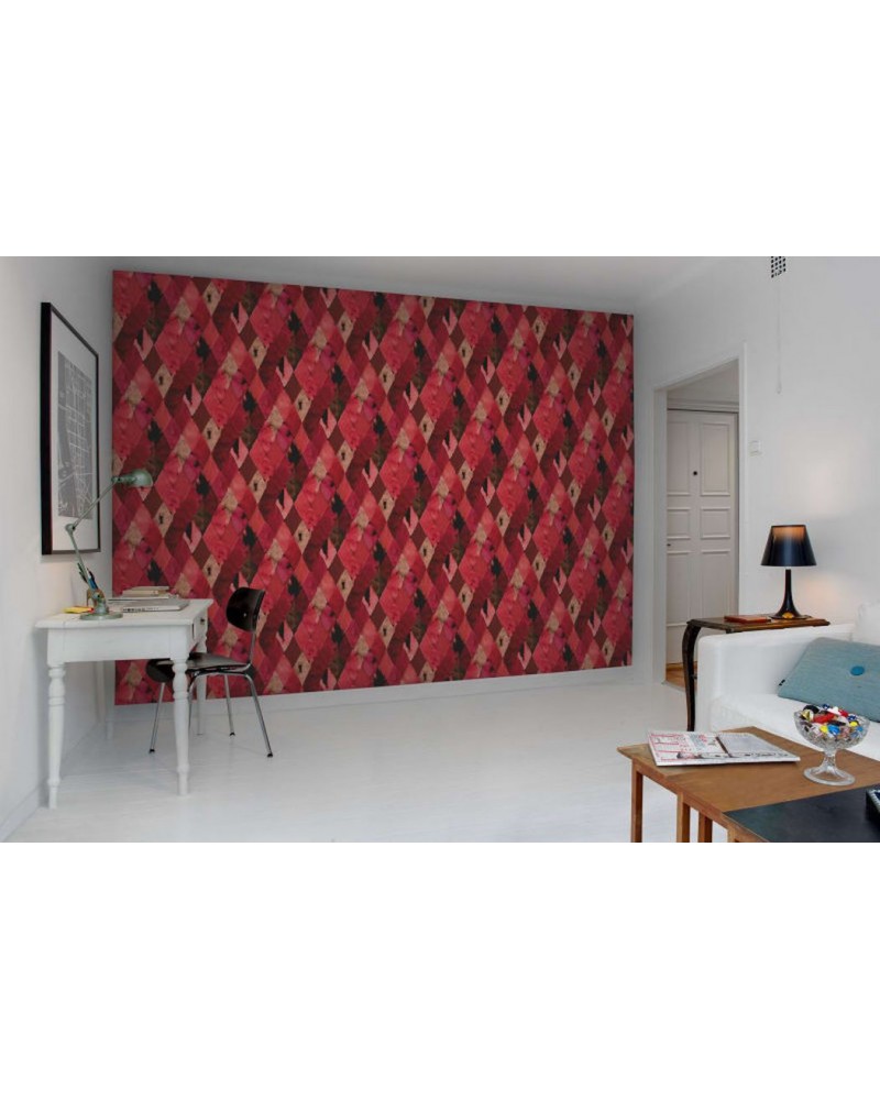 Wallpaper R12231 Harlequin, red - REBEL WALLS