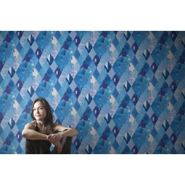 R12232 Harlequin, bleu