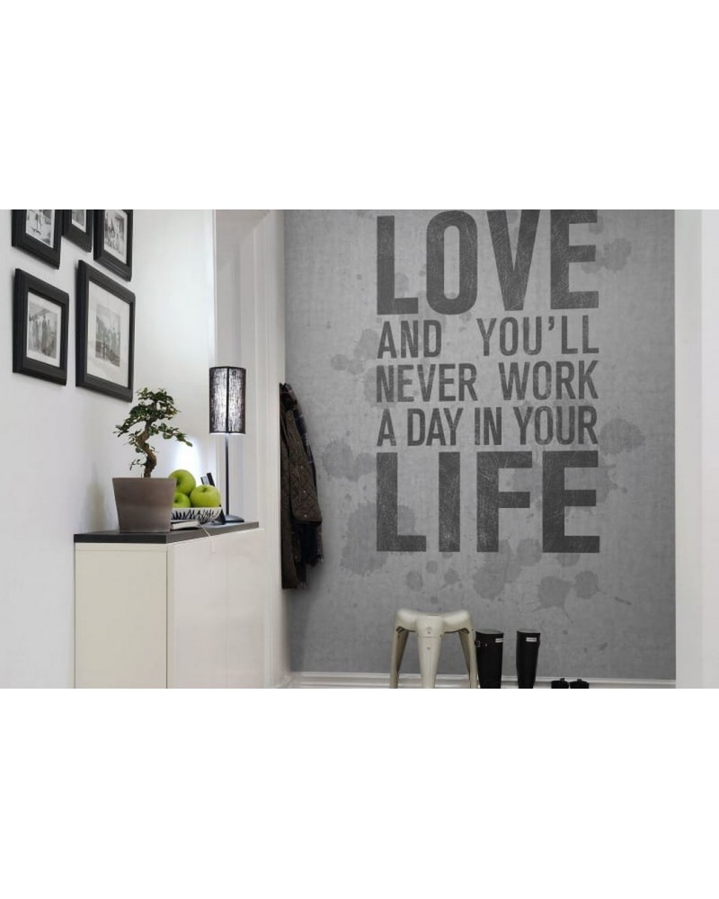Wallpaper R12402 Quotes, concrete - REBEL WALLS