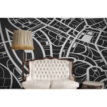 R12432 Routes, blanc noir