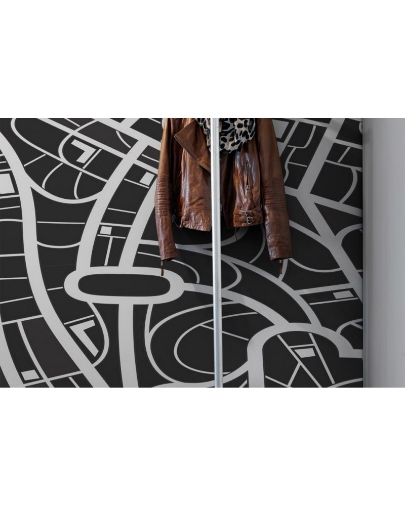 Papier peint R12432 Roadways, black&white - REBEL WALLS