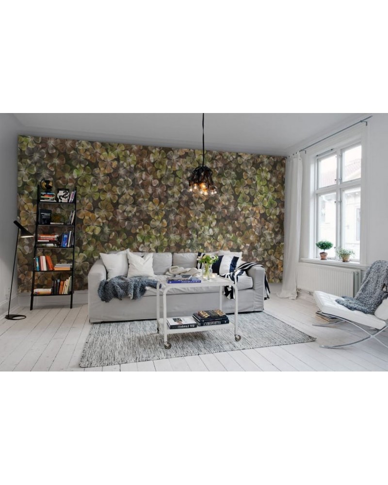 Wallpaper R12682 Big Bloom, amber - REBEL WALLS