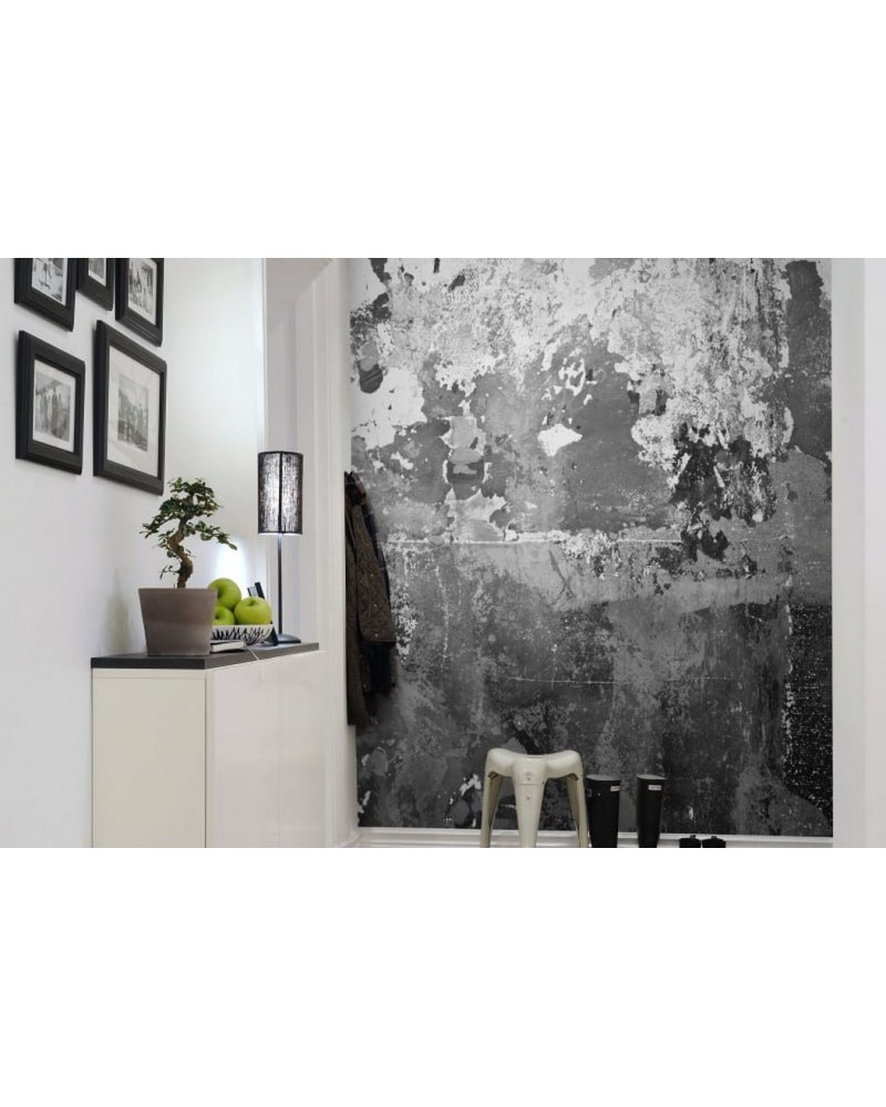 Wallpaper R12771 Charcoal - REBEL WALLS