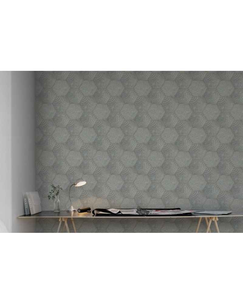 Carta da Parati R12821 Hexagon - REBEL WALLS