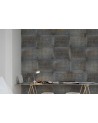 Wallpaper R12852 Tin Plates, Ontario, black - REBEL WALLS