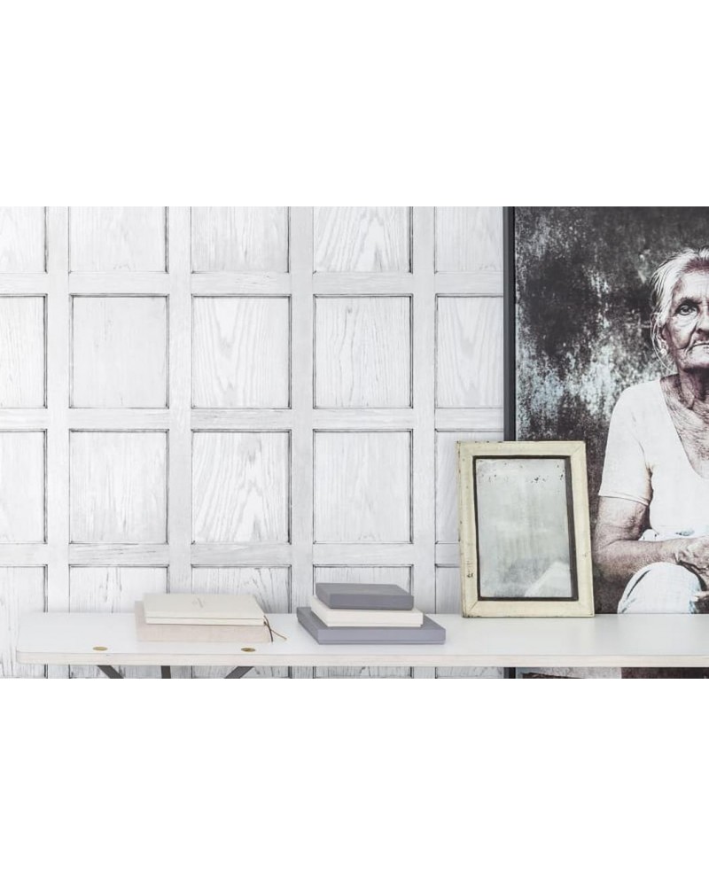 Carta da Parati R12882 Panel, white - REBEL WALLS
