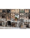 Wallpaper R12902 Industriel Urban Farm L.A., vintage - REBEL WALLS