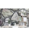 Wallpaper R12931 Stones - REBEL WALLS
