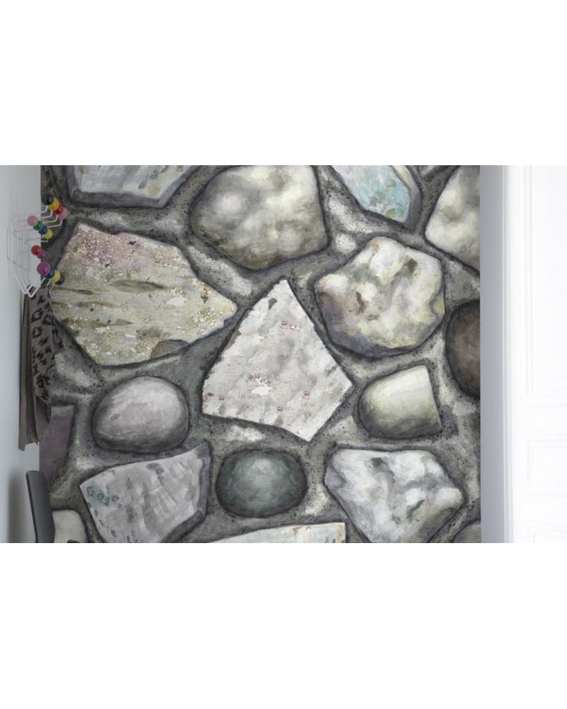 Wallpaper R12931 Stones - REBEL WALLS