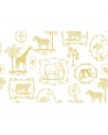 Carta da Parati R15272 Animal Party, Yellow - REBEL WALLS