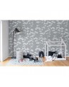 Papel de parede R15332 Animal Tree, Grey - REBEL WALLS